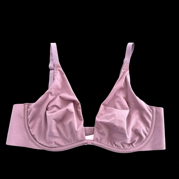 Victoria’s Secret Incredible 36C Purple Unlined Plunge Bra Underwire Knit 36 C - Picture 1 of 5